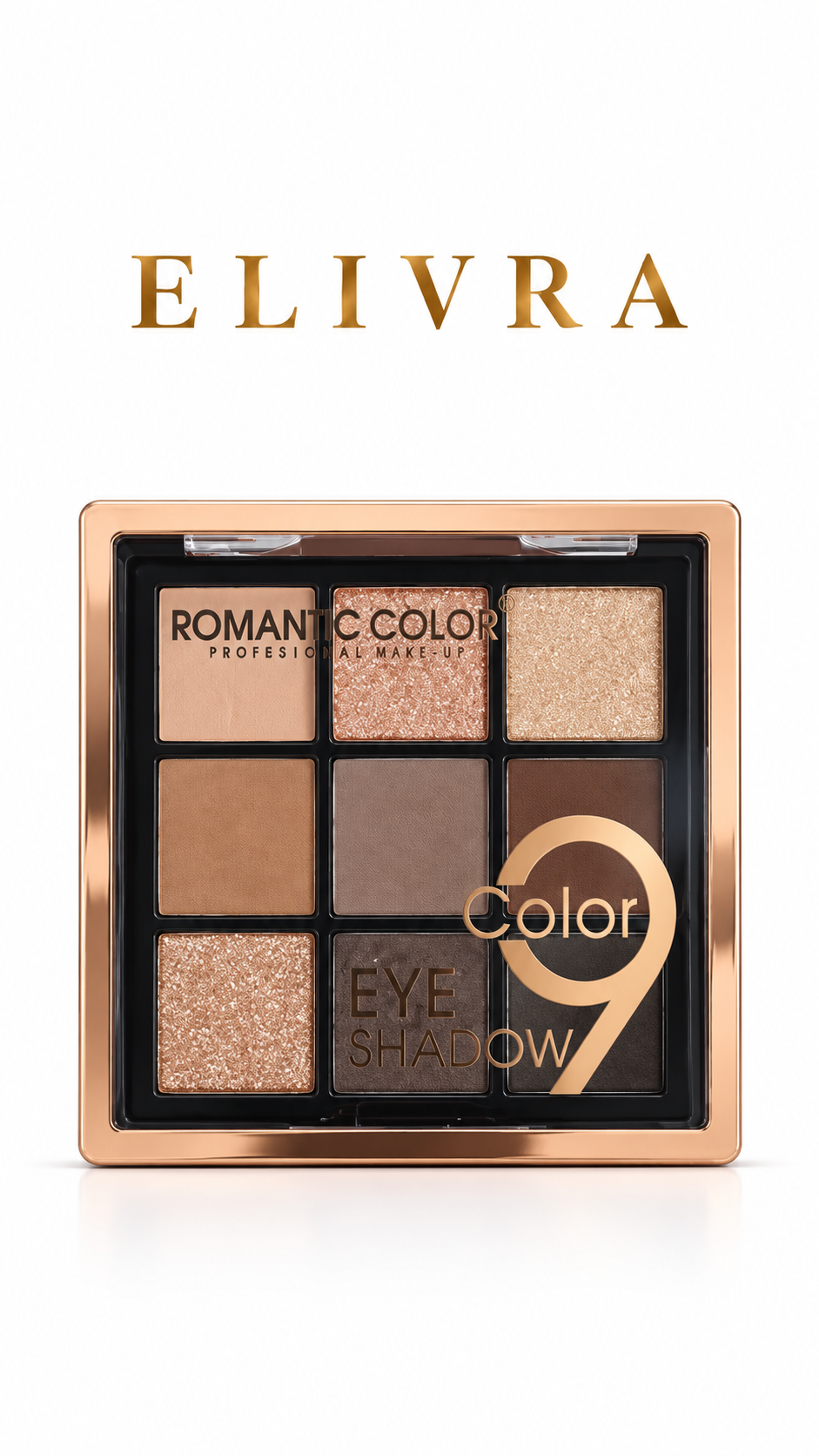 پالت سایه چشم ۹ رنگ رومانتیک کالر مدل Professional Make-Up